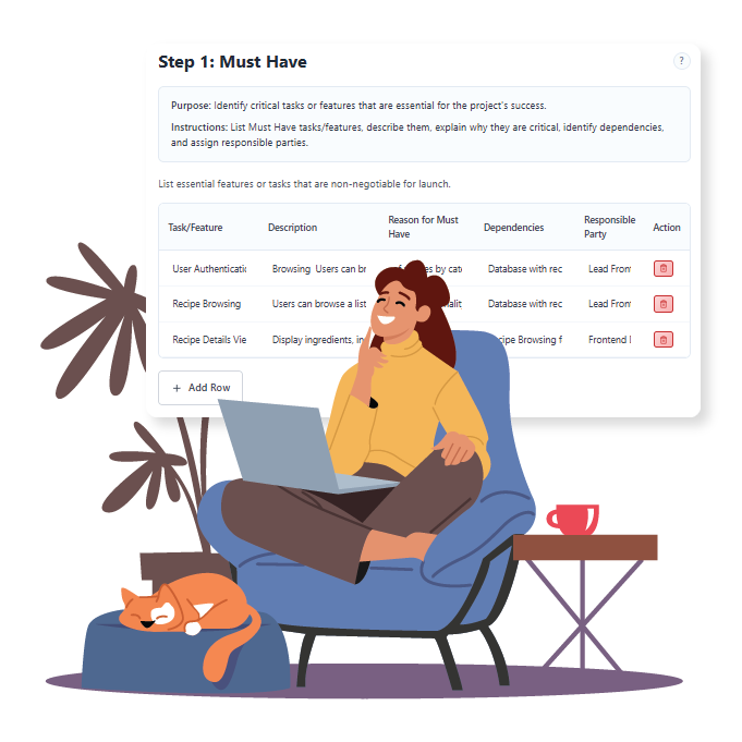 MoSCoW Prioritization Framework Tool