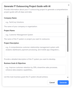Free IT Outsourcing Project Guide | Visual Paradigm Online