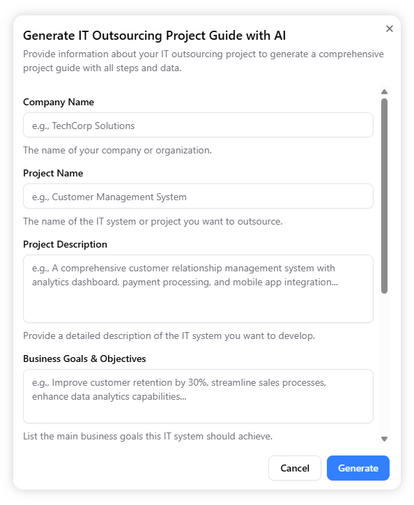 Generate-IT-Outsourcing-Project-Guide-with-AI