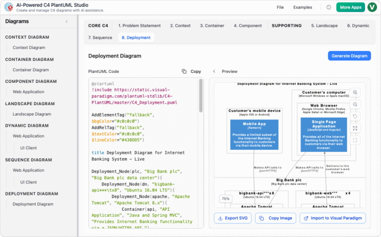 AI-Powered C4 Diagram Generator | Create Architecture Diagrams from Text