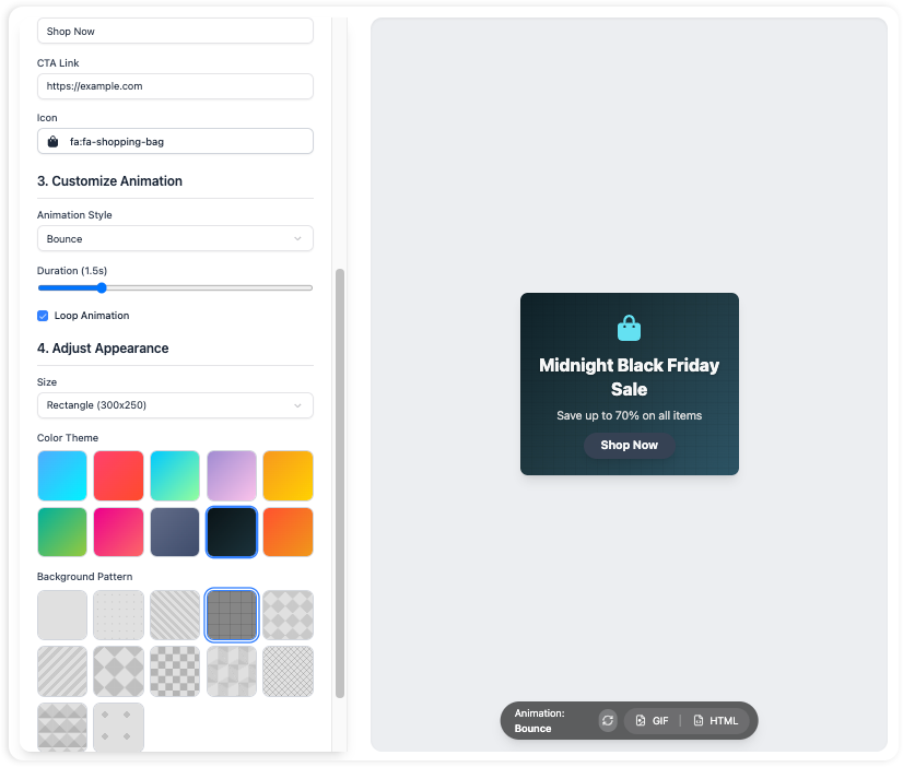 AI Animated Banner Generator