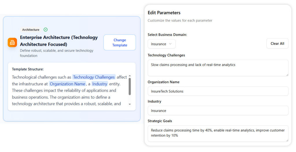 Problem Description Example: Insurance Technology - Visual Paradigm AI