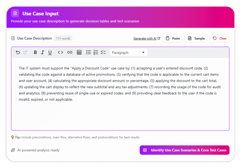 Use Case Scenario Example: Apply a Discount Code - Visual Paradigm AI