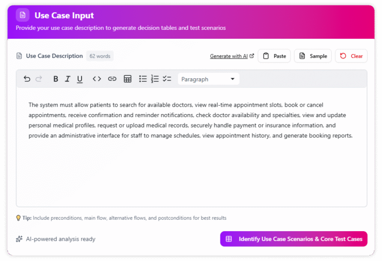 Use Case Scenario Example: Book an Appointment - Visual Paradigm AI