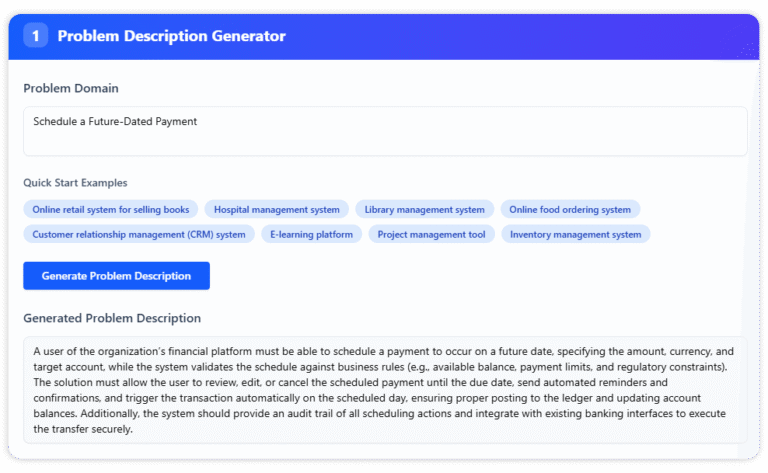 Use Case Scenario Example: Analyzing a Future-Dated Payment - Visual ...