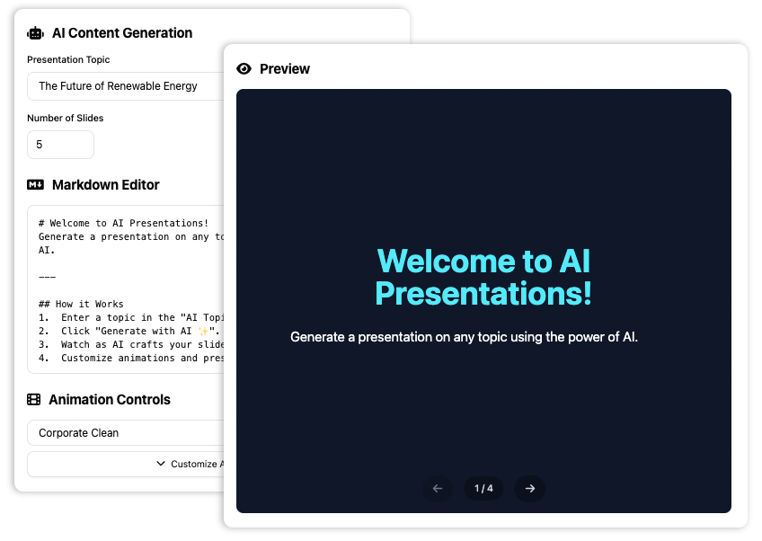Markdown Presentation Maker