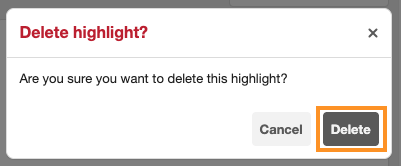 Visual Paradigm Annotator - Deletion confirmation