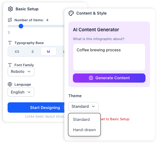 Editing Settings Panel