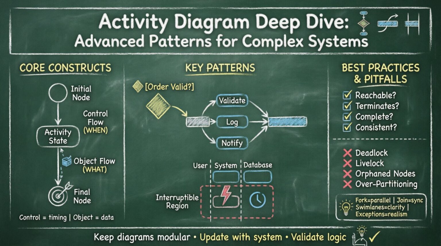 Activity Diagram Deep Drive: Advanced Patterns for Systems