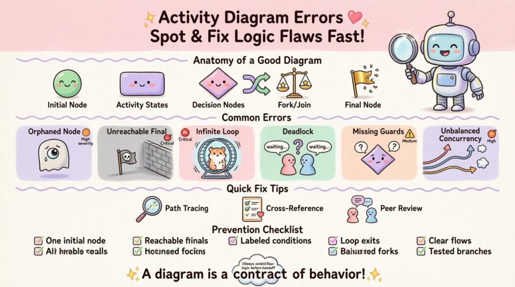 Activity Diagram Errors: Spot & Fix Logic Flaws