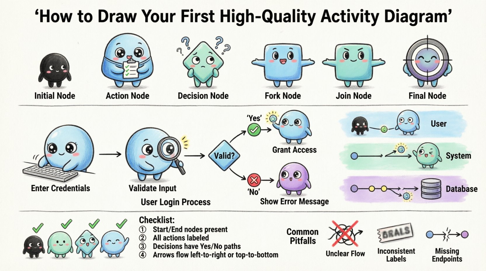 How to Draw Your First High-Quality Activity Diagram Without Confusion