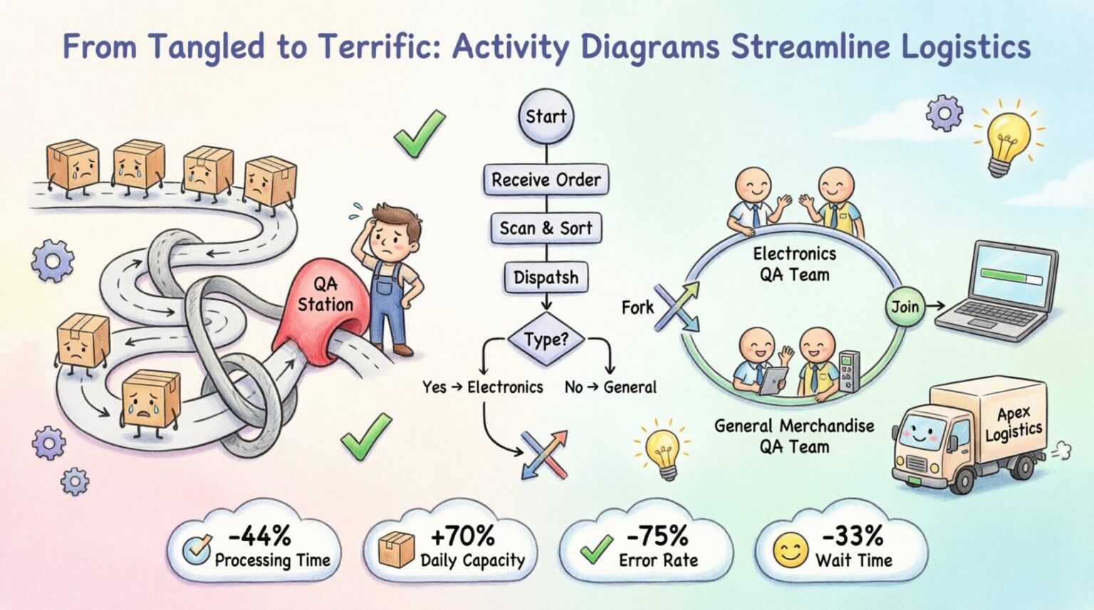 Solving Complex Business Processes with Activity Diagrams 📊