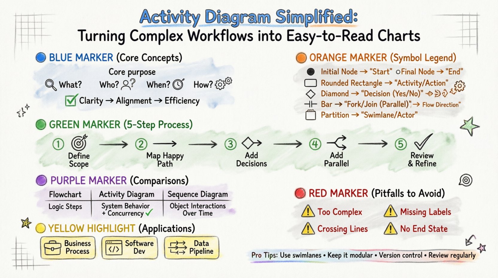 Activity Diagram Simplified: Turning Complex Workflows into Easy-to-Read Charts
