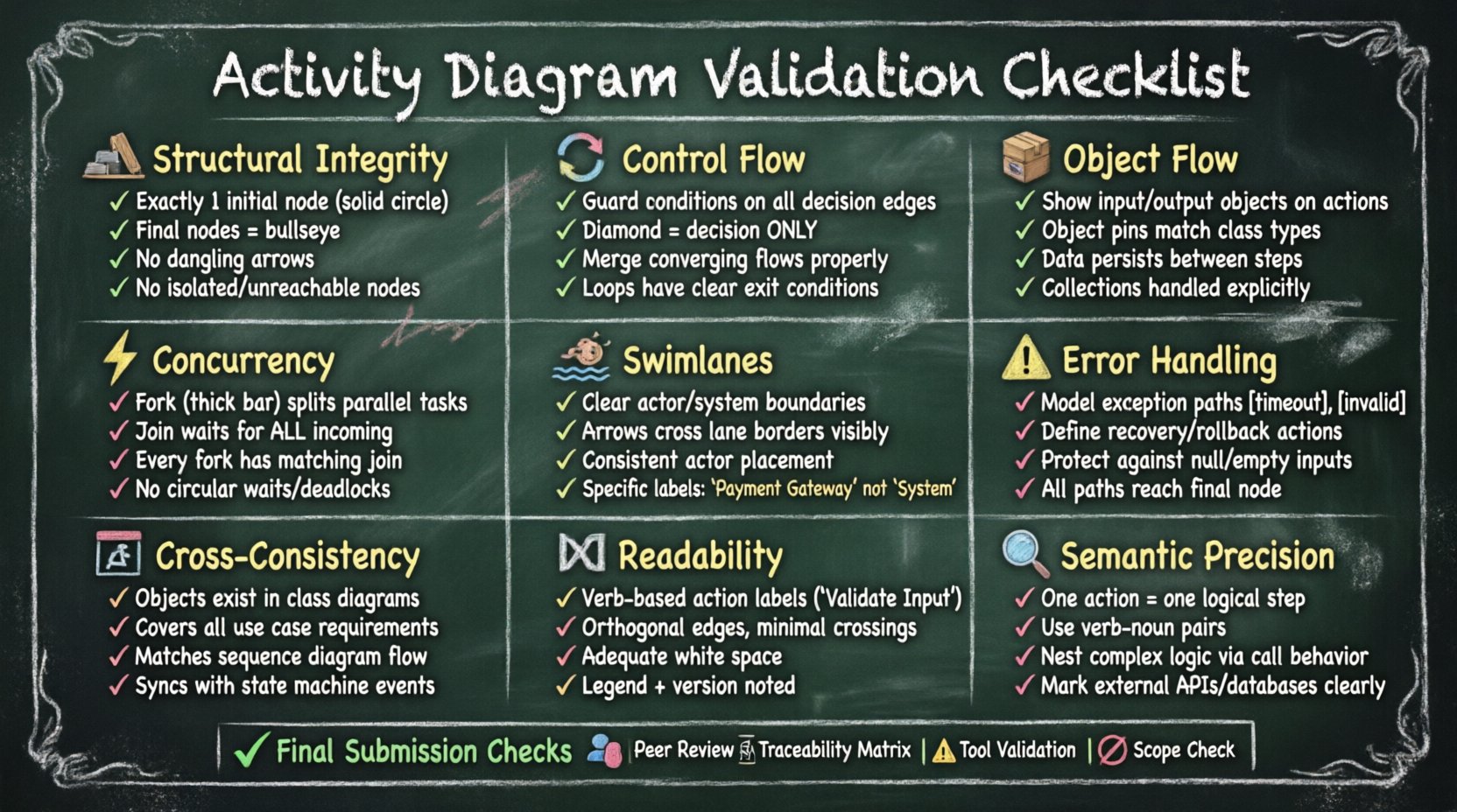 The Ultimate Checklist for Validating Your Activity Diagram Before Submission