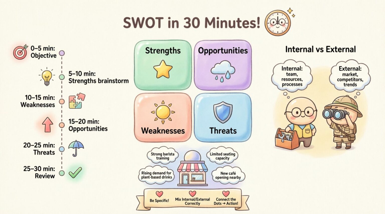 Simple SWOT Template: Complete Analysis Guide (Under 30 Mins)