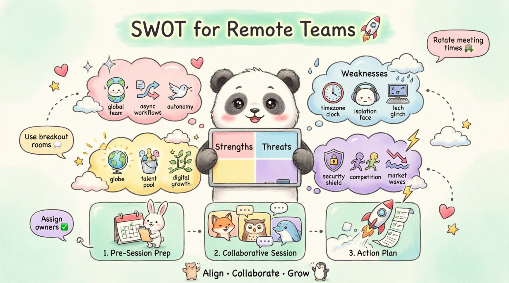 SWOT Analysis for Remote Teams: Best Practices for Collaborative Strategy Sessions