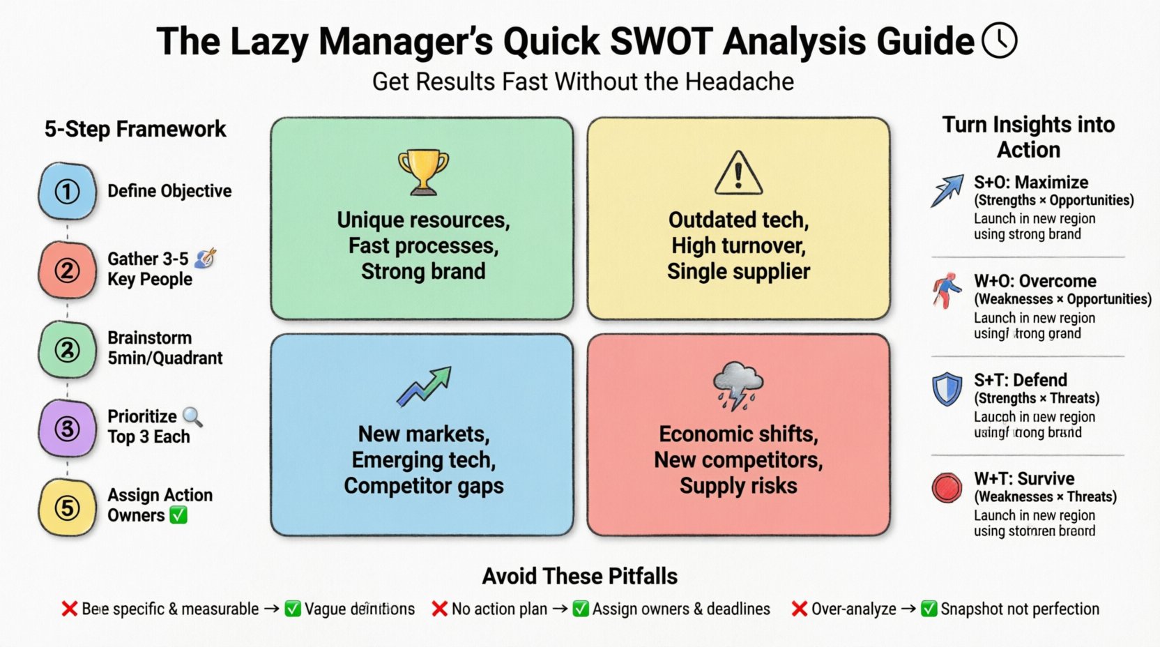 The Lazy Manager’s Guide to Quick SWOT Analysis: Get Results Fast Without the Headache