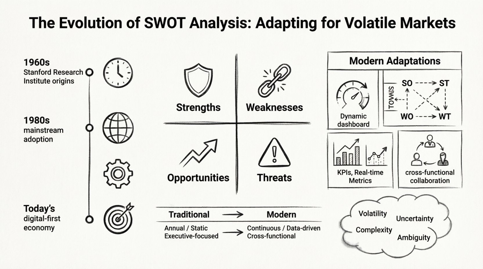 The Evolution of SWOT Analysis: Adapting the Classic Framework for Today’s Volatile Markets