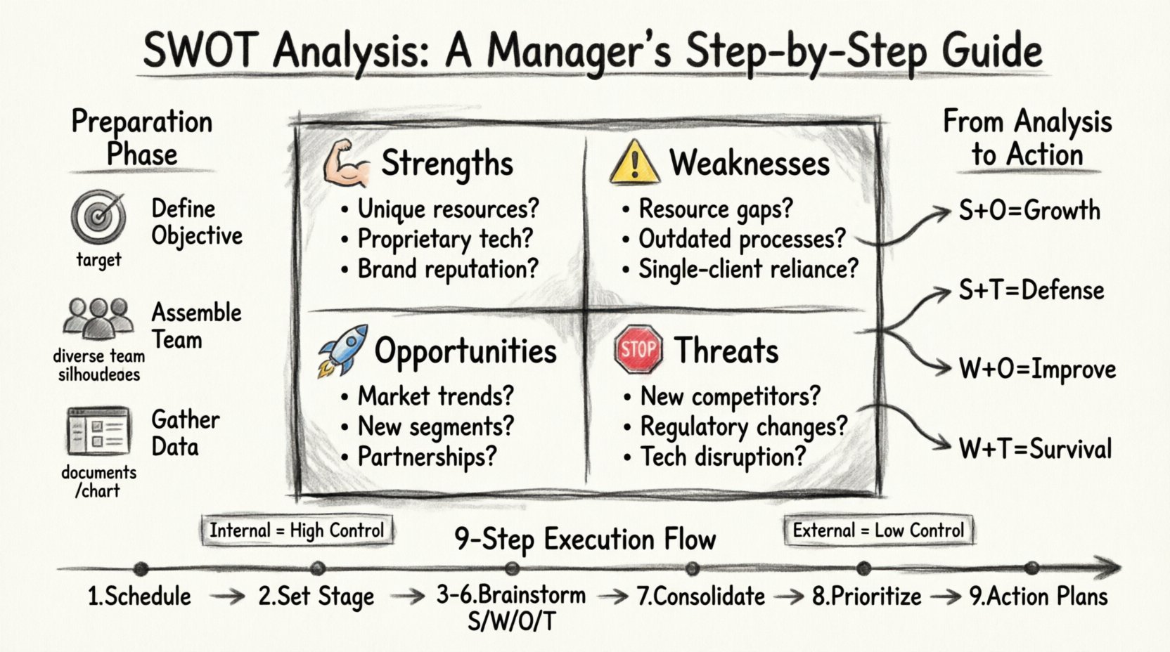How to Conduct a SWOT Analysis: A Step-by-Step Beginner’s Guide for Managers