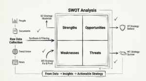Swot Datatable SWOT Analysis Guide: Raw Data to Strategy 📊