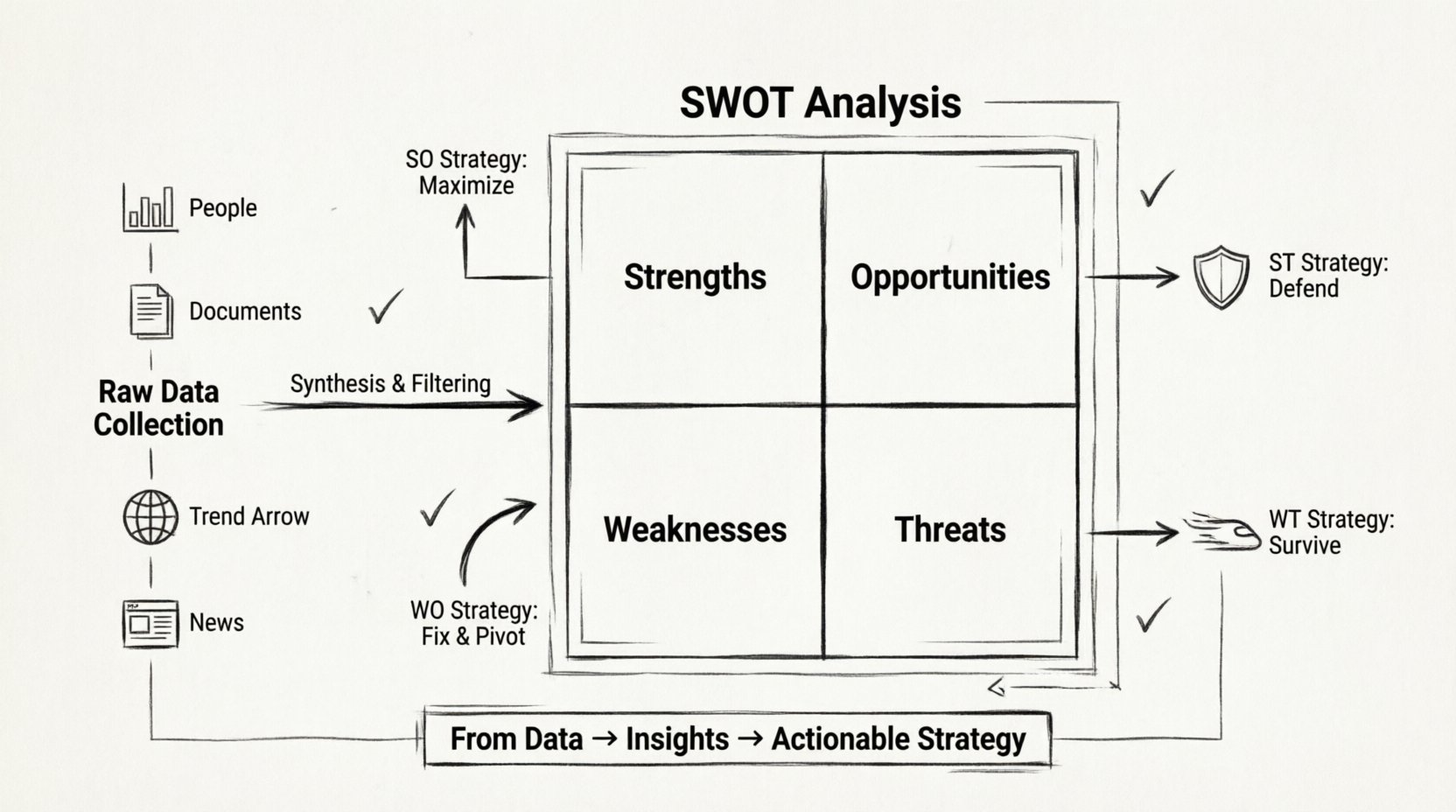 Comprehensive Walkthrough: From Raw Data to Actionable Strategy Using a SWOT Analysis