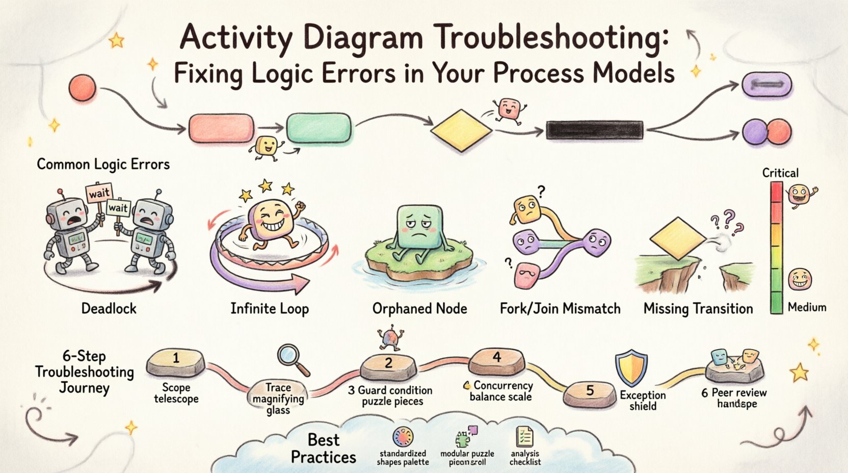 Activity Diagram Troubleshooting: Fixing Logic Errors in Your Process Models