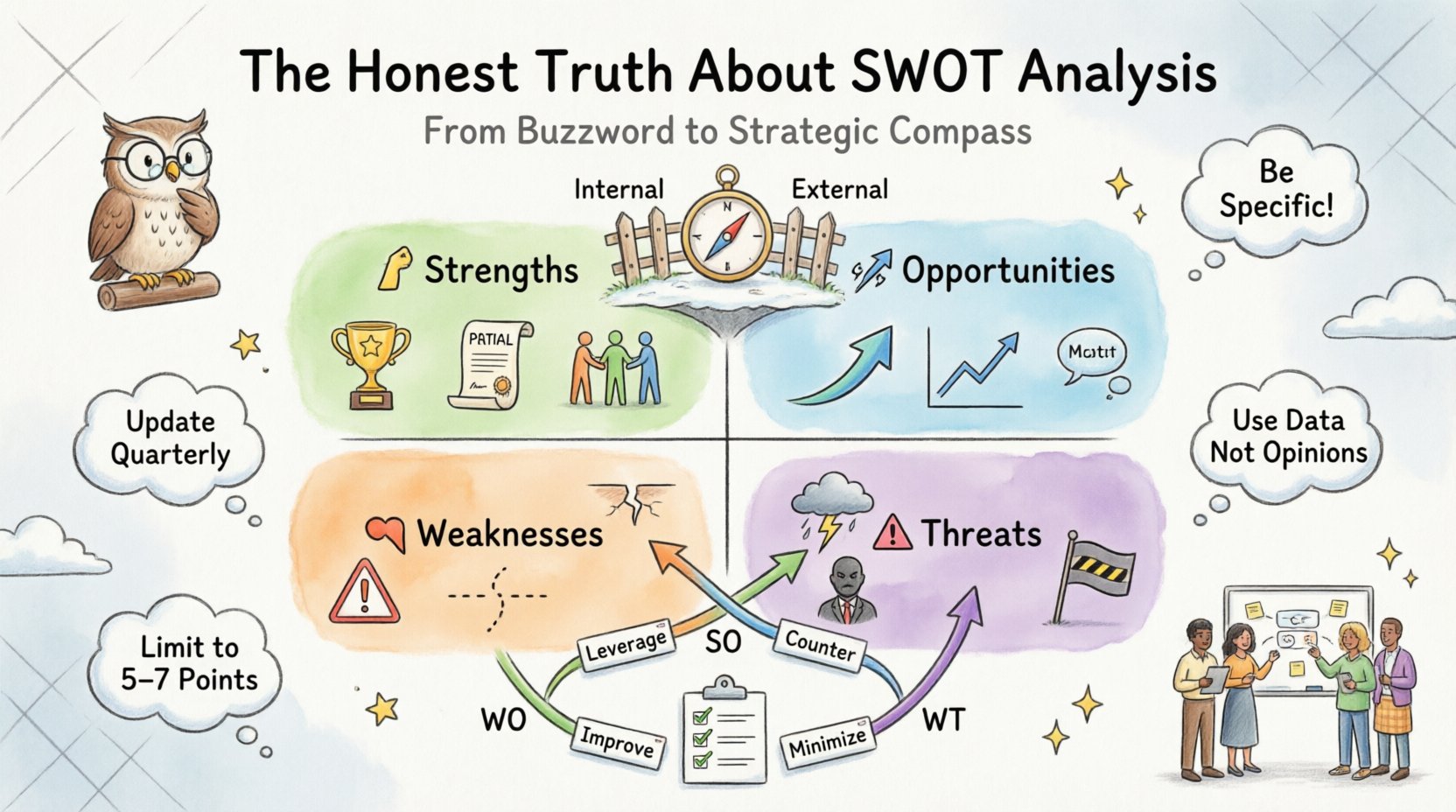 The Honest Truth About SWOT Analysis: Separating Corporate Buzzwords from Practical Value